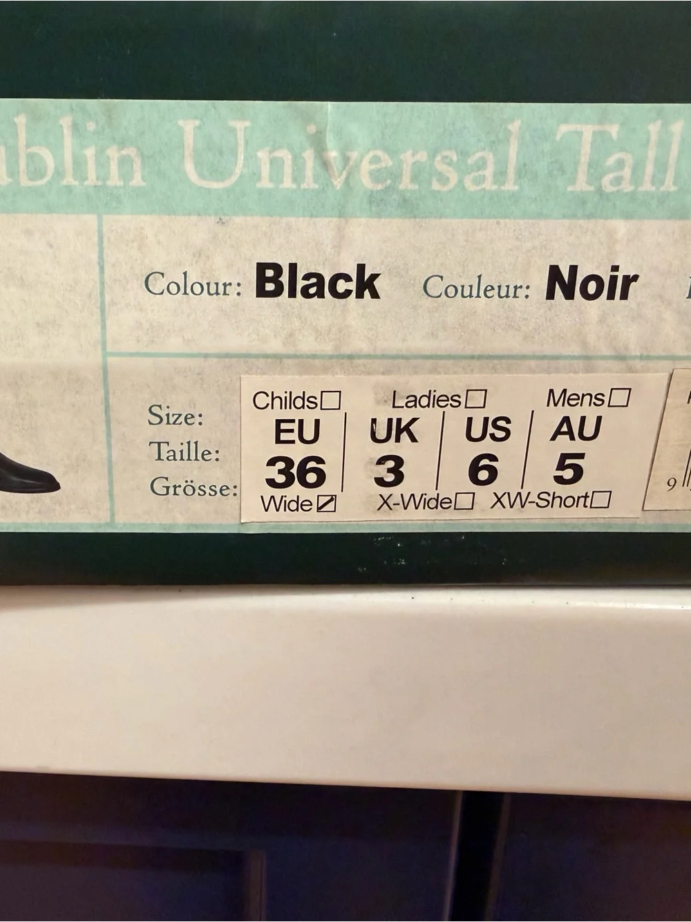 Dublin Ladies Universal Tall Riding Boots, wide calf